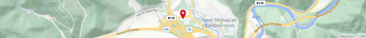 Kartendarstellung des Standorts für Michael Apotheke in 8770 Sankt Michael/Obersteiermark